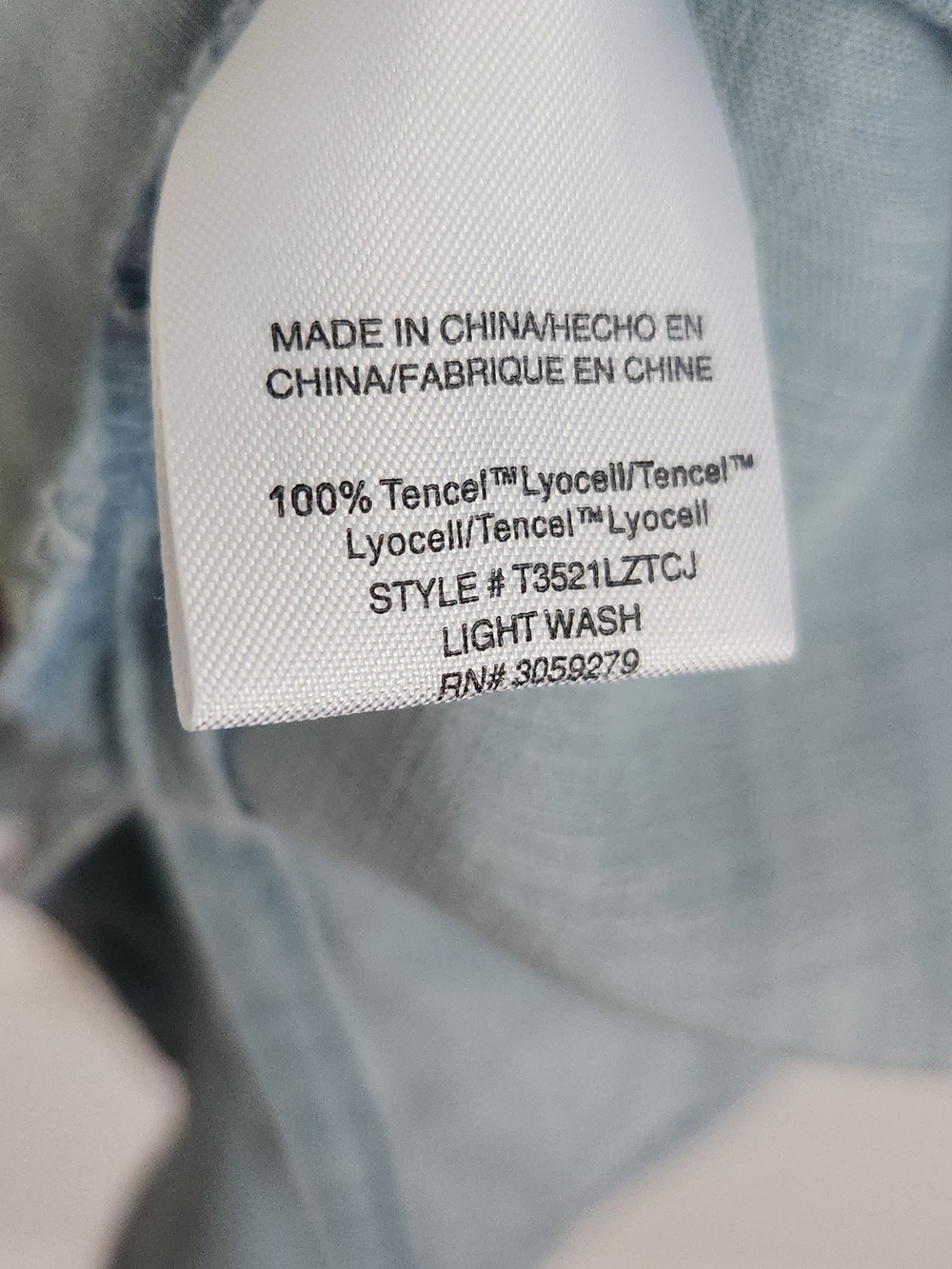 CJLA Light Blue Chambray Button Down Shirt - Picture 4 of 5